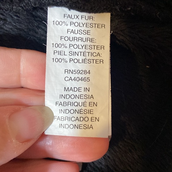 Children’s Place Girls Black Sherpa Zip Up Jacket Size Large 10-12 - Picture 5 of 8